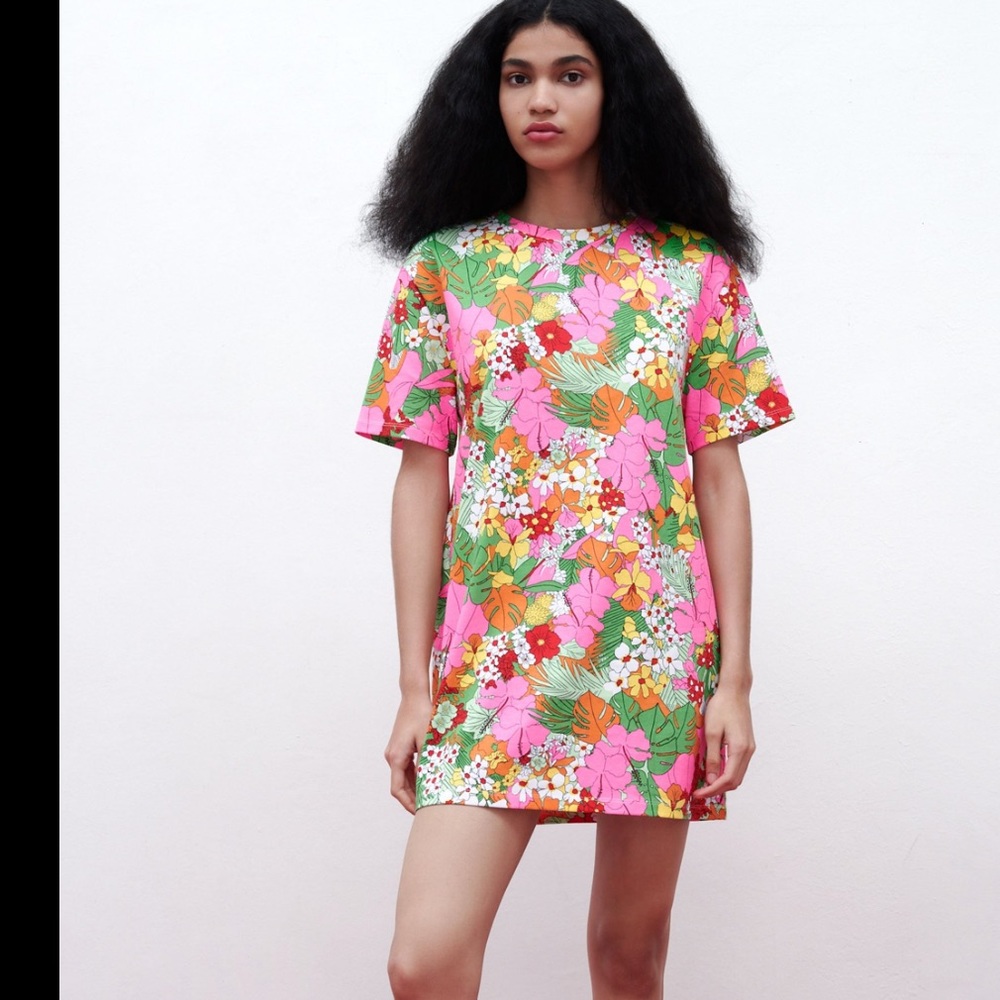 Zara print dress